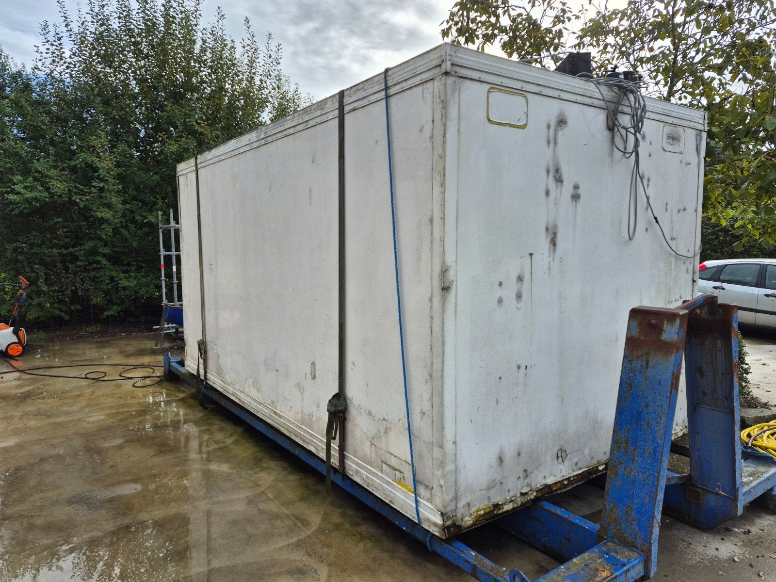 koelcontainer, Ophalen