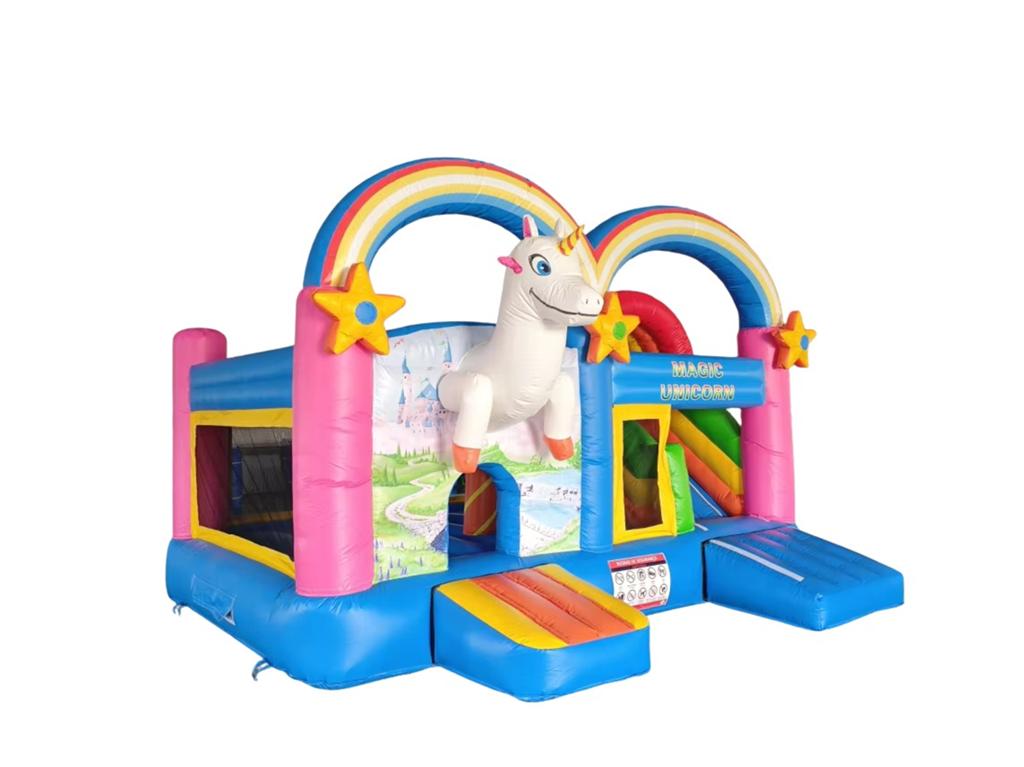 Springkasteel unicorn Nieuw met blower, Enlèvement, Neuf