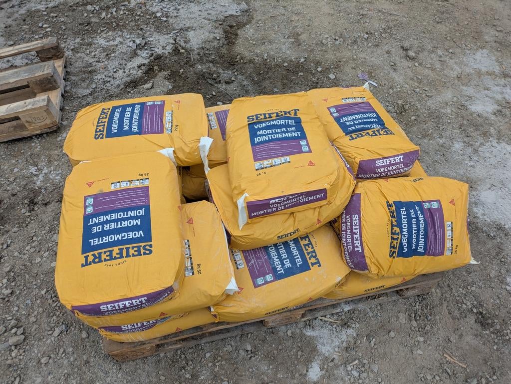 Mortier de jointoyage 20 sacs pour +- 80m2, Bricolage & Construction, Briques
