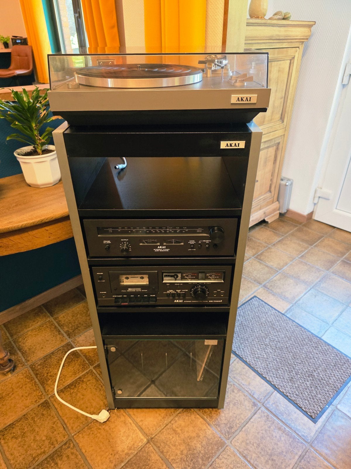 Chaîne Hi-Fi Vintage AKAI avec Platine Vinyle sans ampli, TV, Hi-fi & Vidéo, Enlèvement, Akai