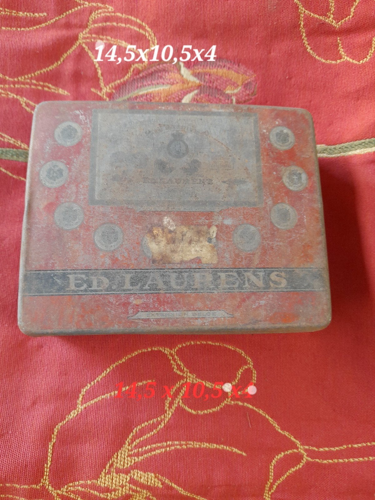 Ancienne boîte à cigarillos Scarabee Ed.Laurens, Enlèvement ou Envoi, Utilisé, Autre, Autres marques