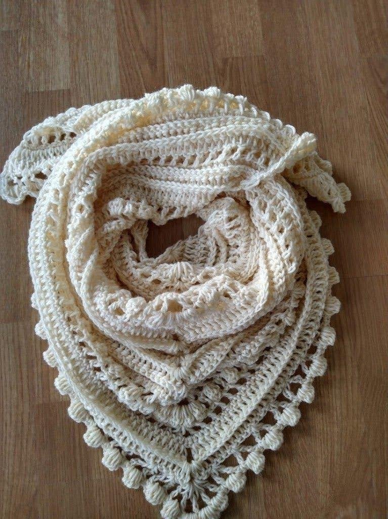 Grote gehaakte omslagdoek, Kleding | Dames, Handgemaakt, Verzenden, Nieuw, Sjaal