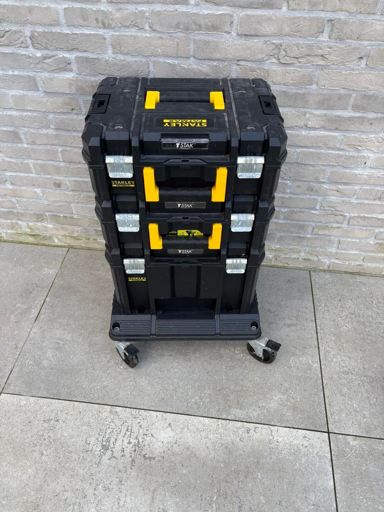 Dewalt koffers + kar, Ophalen, Gebruikt