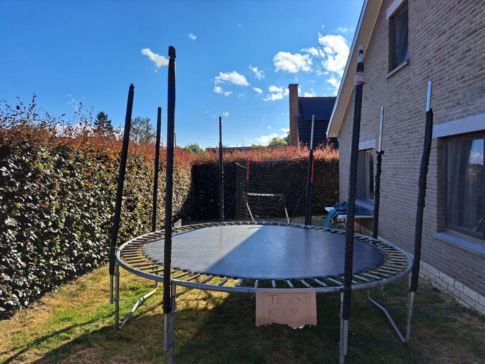 Berg springdoek trampoline 330cm, Ophalen, Zo goed als nieuw