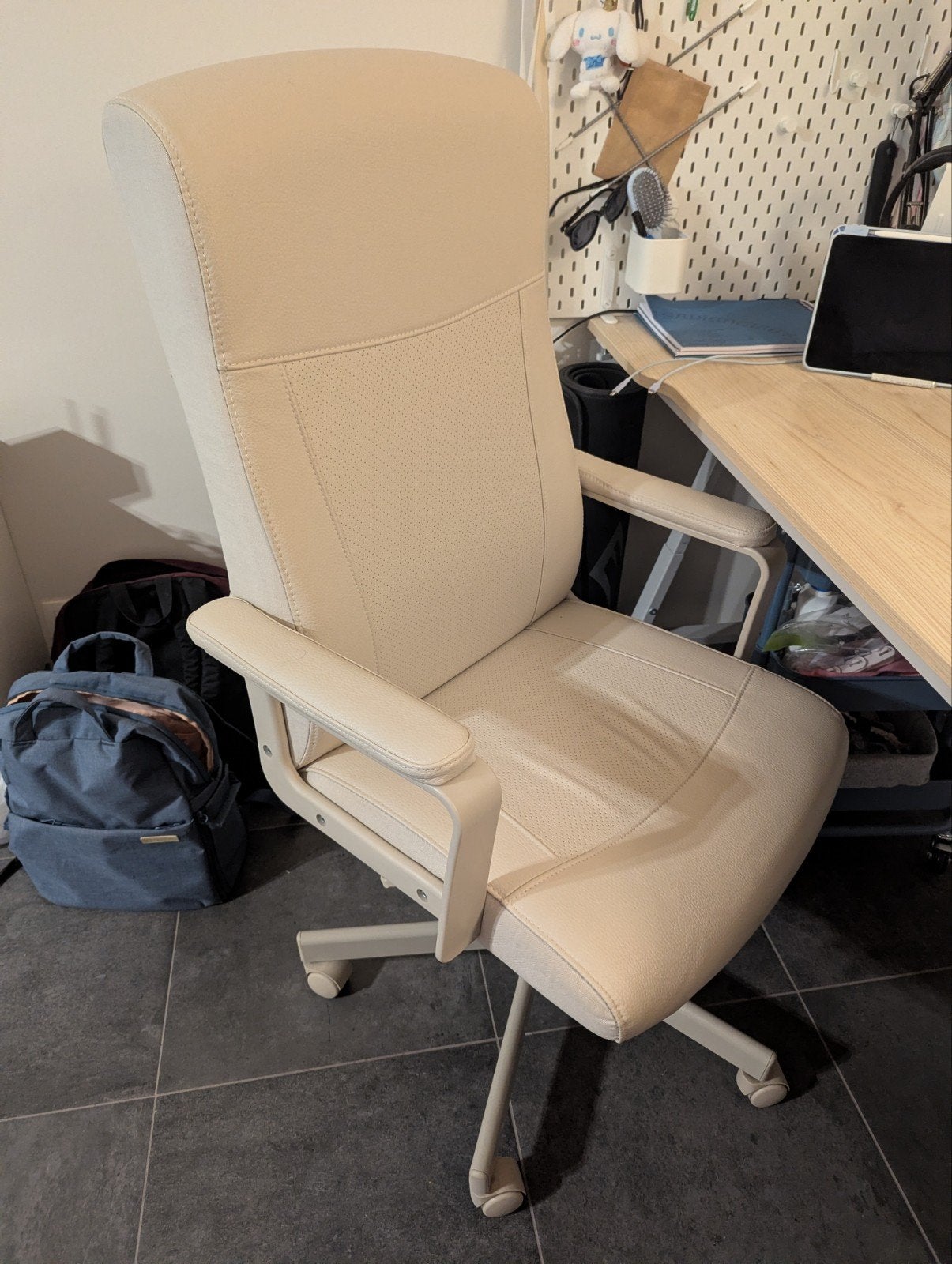 Ikea Millberget bureaustoel beige, Ophalen, Zo goed als nieuw, Beige, Bureaustoel