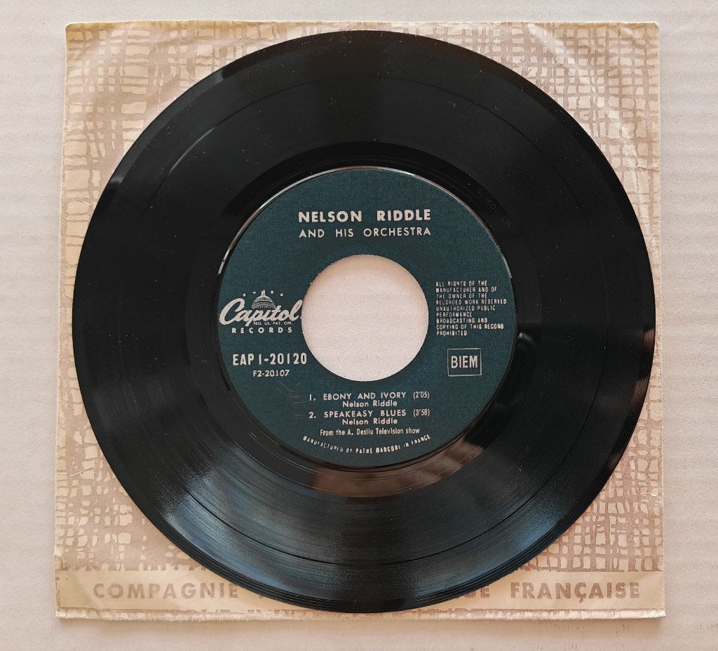 NELSON RIDDLE & HIS ORCHESTRA (EP), CD & DVD, Vinyles Singles, Enlèvement ou Envoi, 7 inch, Comme neuf, EP