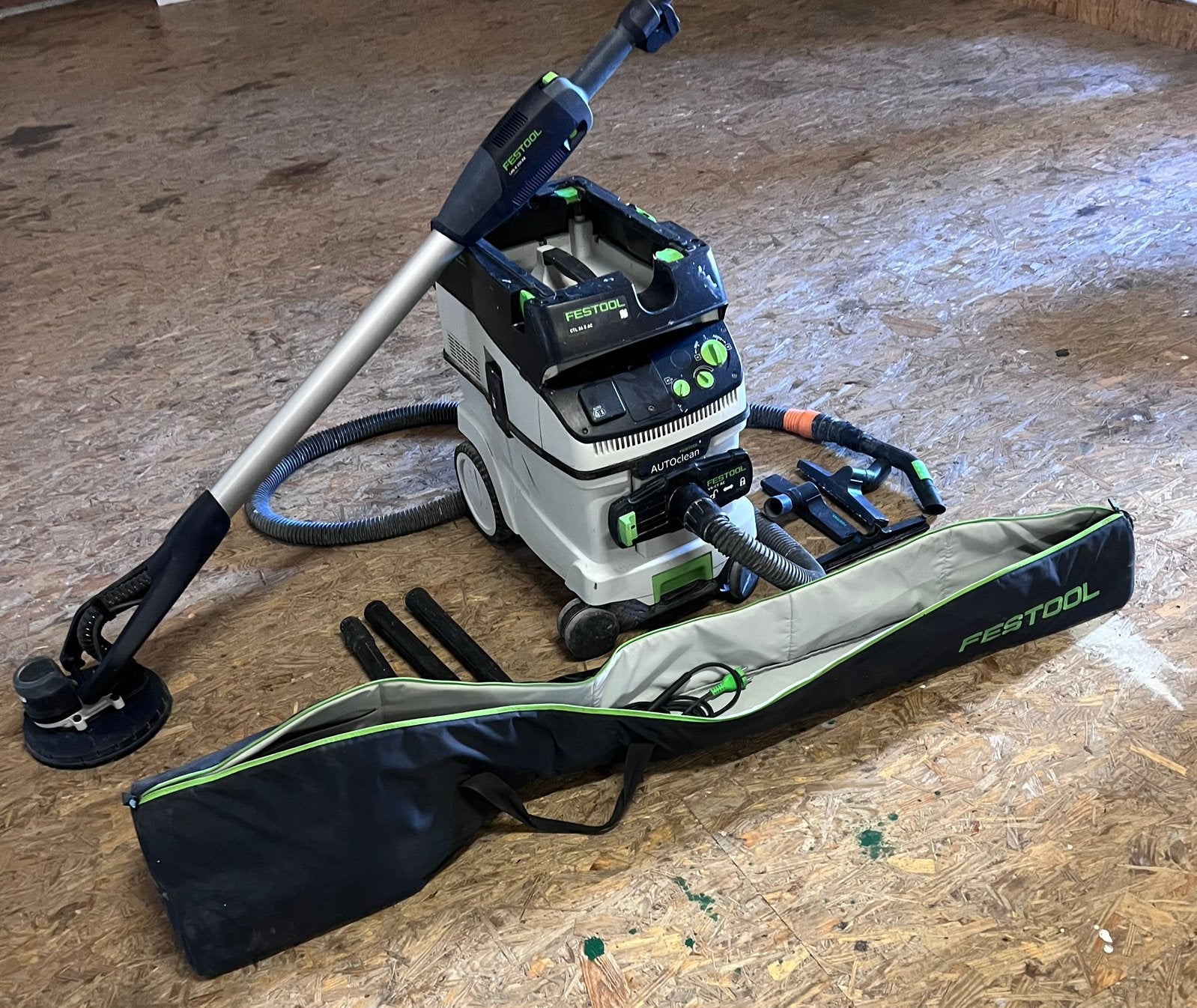 Festool PLANEX Easy + Aspirateur Festool CTL– Kit complet, Enlèvement, Comme neuf