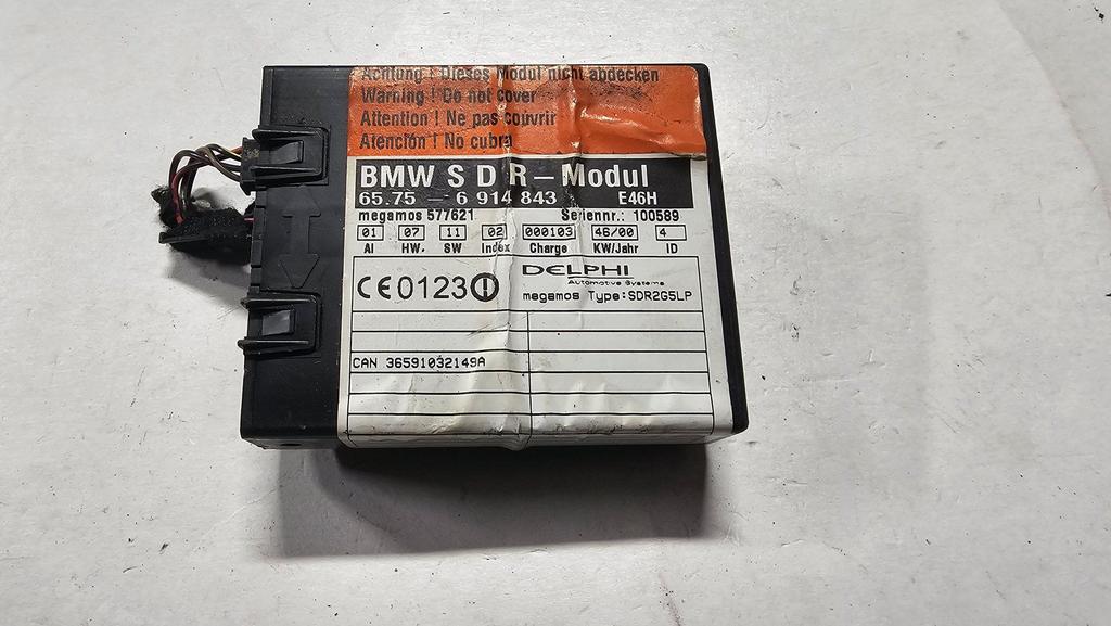 Alarm module DWR BMW 3 serie E46 cabrio 65756914841 6914841, -, Origine de la pièce connue, Utilisé, -
