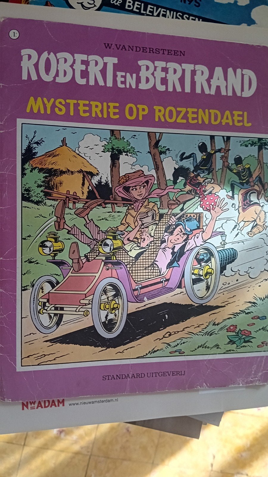 nr 1 Robert en Bertrand mysterie op Roosendaal, Eén stripboek, Ophalen of Verzenden, Gelezen, Willy vandersteen