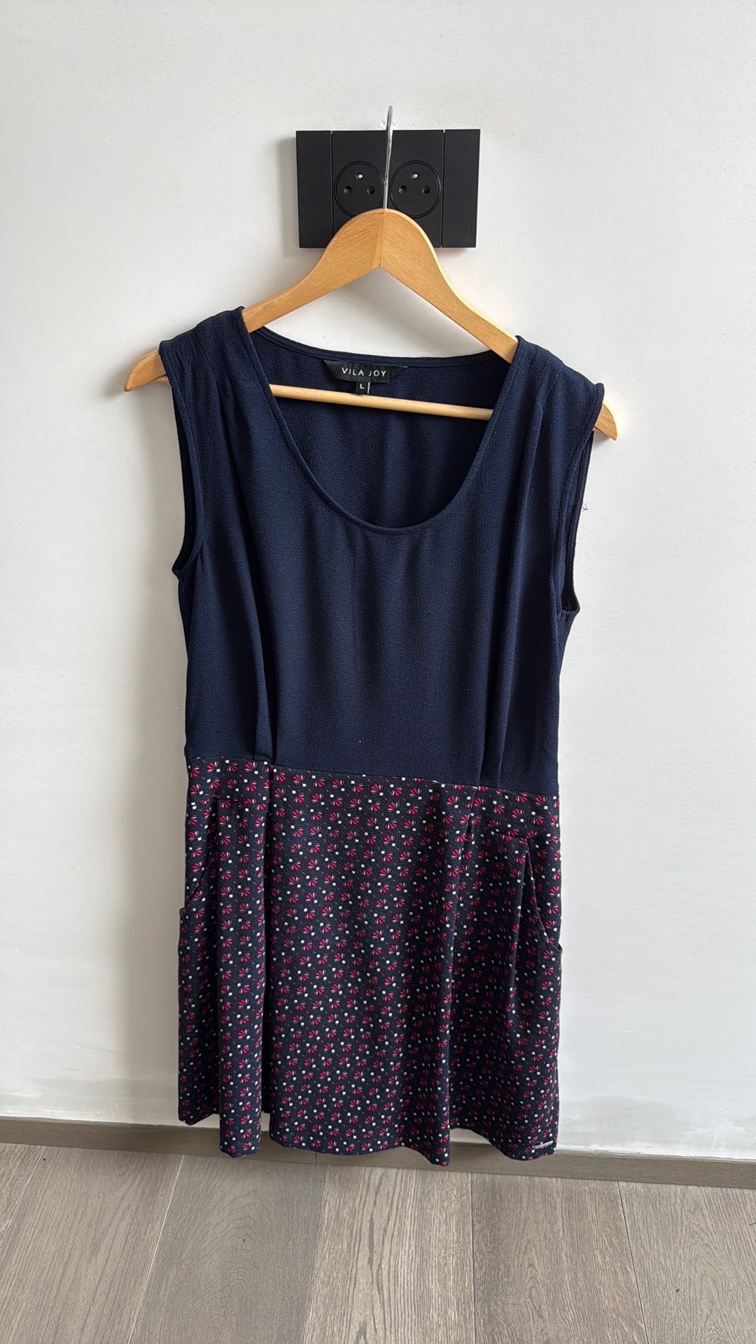 Kleedje Vila Joy, Blauw, Maat 42/44 (L), Ophalen of Verzenden, Zo goed als nieuw