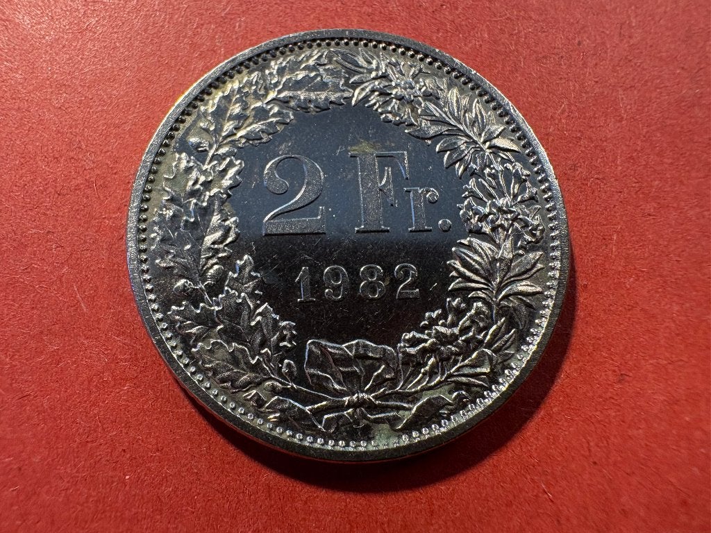 Zwitserland - 2 Frank 1982 (#223#), Ophalen of Verzenden, Overige landen, Losse munt