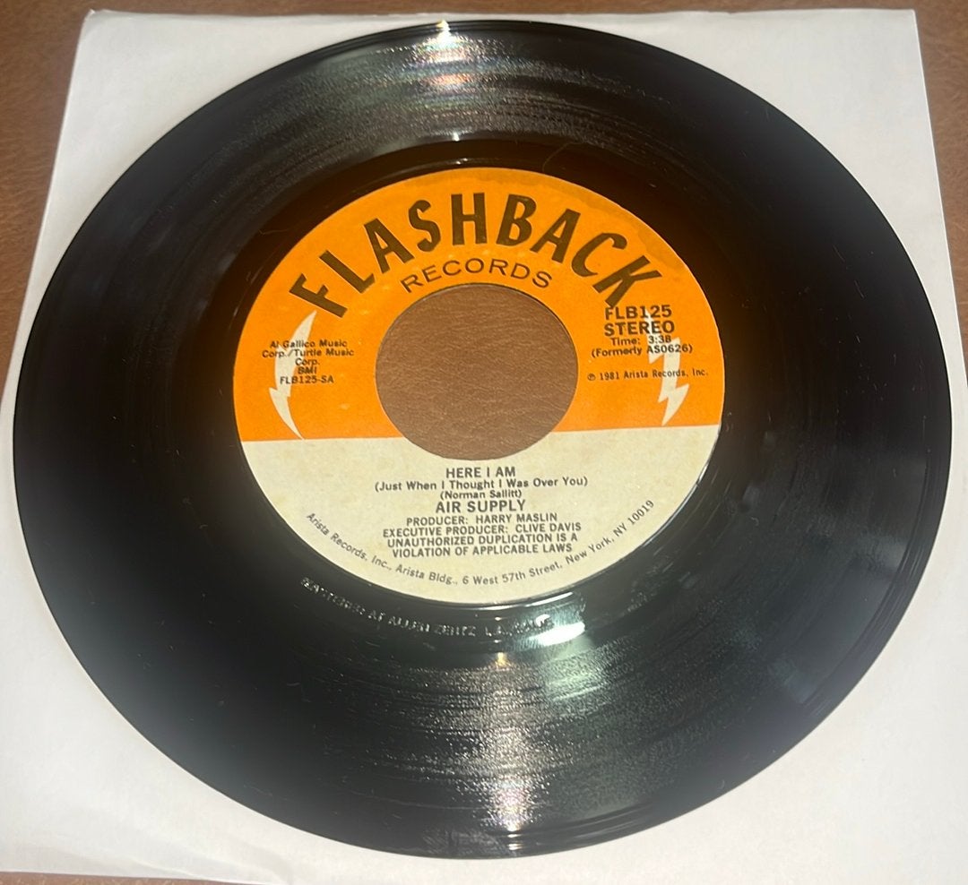 Air Supply ‎– Here I Am - 7” vinyl single - ISA 1981, Ophalen of Verzenden, Gebruikt