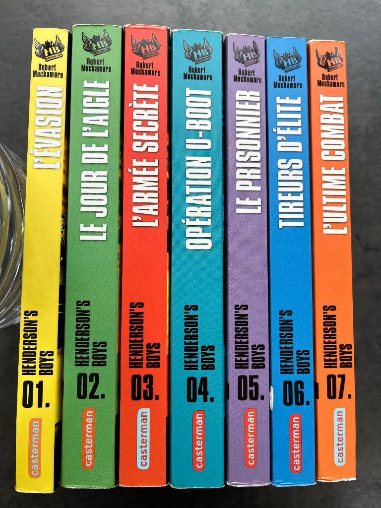 Robert Muchamore: Saga complète Henderson's boys (7 livres), Livres, Enlèvement ou Envoi, Comme neuf, Robert Muchamore