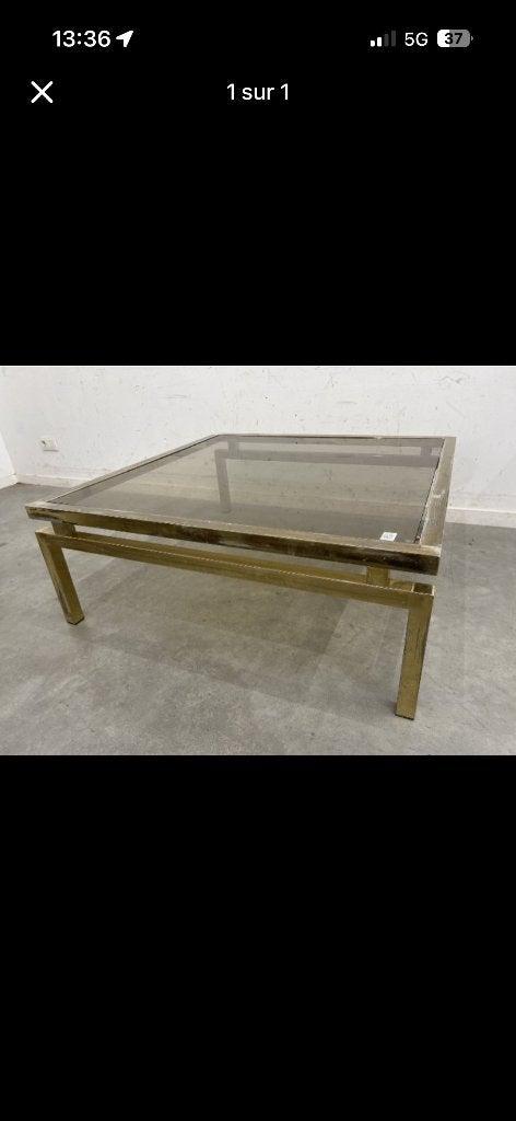 Table basse vintage, Enlèvement, Verre