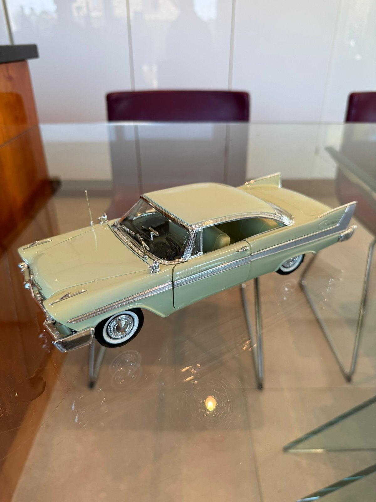 Rare Ertl 1/18 ERTL AMERICAN MUSCLE 1958 PLYMOUTH BELVEDERE, Ophalen of Verzenden, Zo goed als nieuw, Auto, ERTL