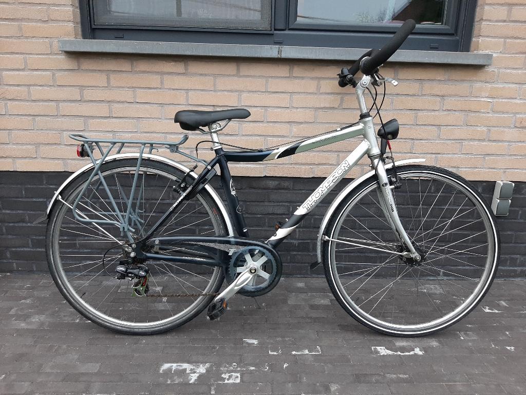 THOMPSON Herenfiets – Aluminium – 7v – IN TOPSTAAT!, Fietsen en Brommers, Gebruikt, Velgrem, Versnellingen, 49 tot 53 cm