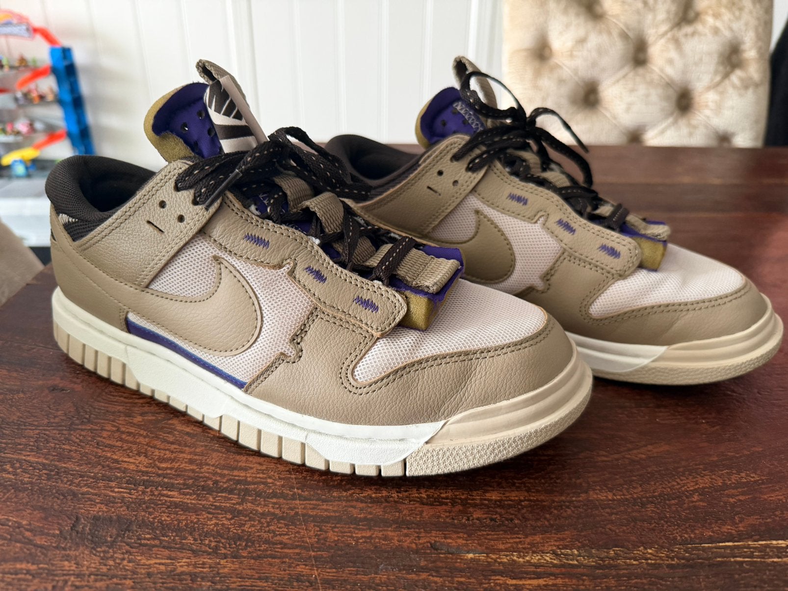 originele Nike Air Dunk Jumbo Mushroom sneakers in maat 42,5, Ophalen of Verzenden, Zo goed als nieuw, Sneakers