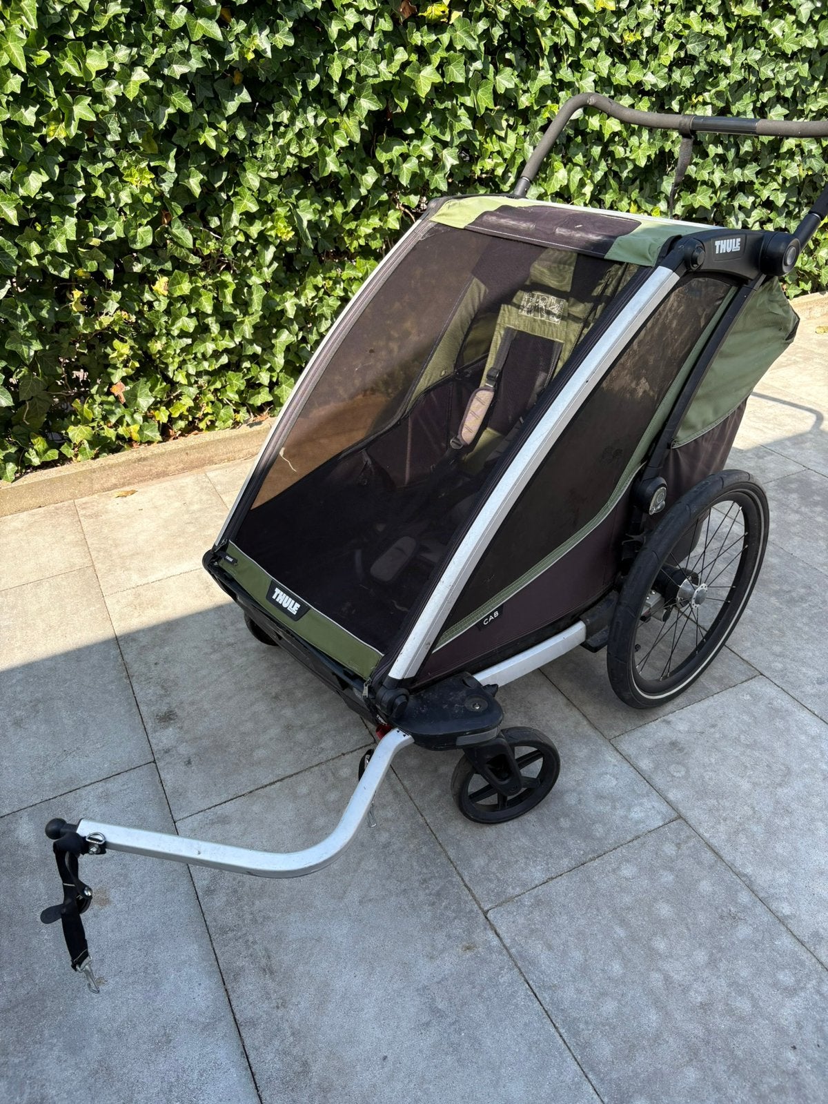thule chariot cab 2, Fietsen en Brommers, Ophalen, Gebruikt, Opvouwbaar, Aanhangfiets