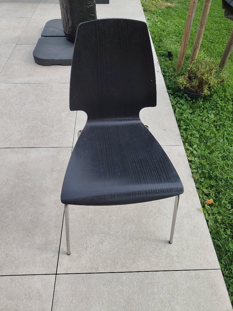 A donner chaises de salle a manger 10pces, Contemporain, Enlèvement, Bois, Noir