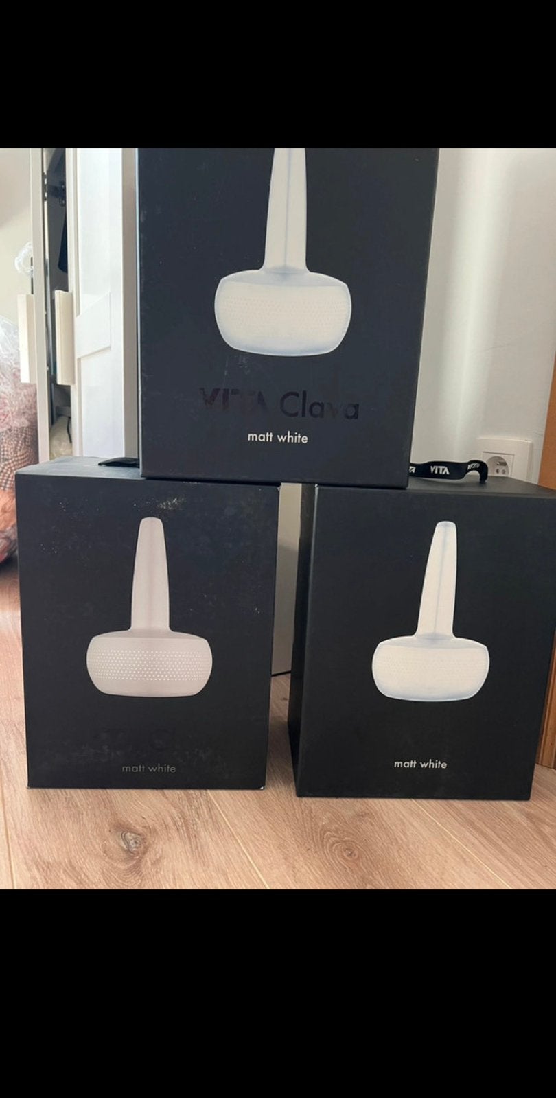 7x UMAGE Vita Clava – abat-jour blanc mat 21  33 cm  Neuves, Neuf, Suspension, Enlèvement, Métal