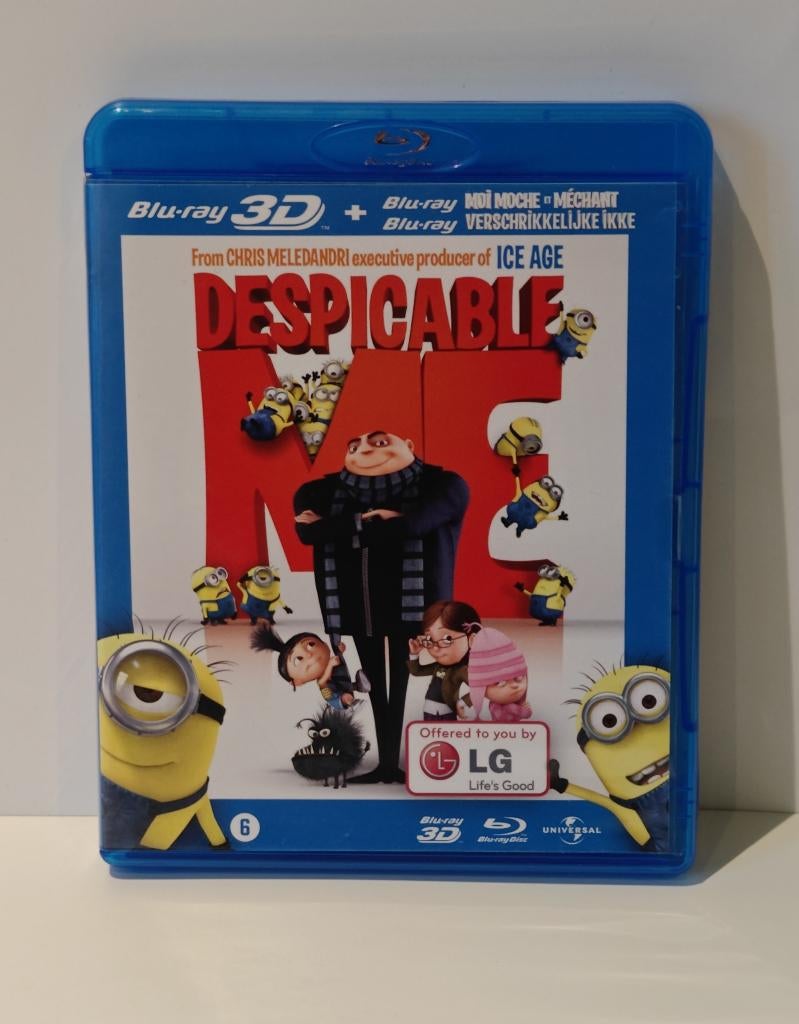 Despicable Me 3D + 2D Blu‑ray Minions Gru 3 discs humor, Cd's en Dvd's, Blu-ray, Ophalen of Verzenden, Zo goed als nieuw, Kinderen en Jeugd