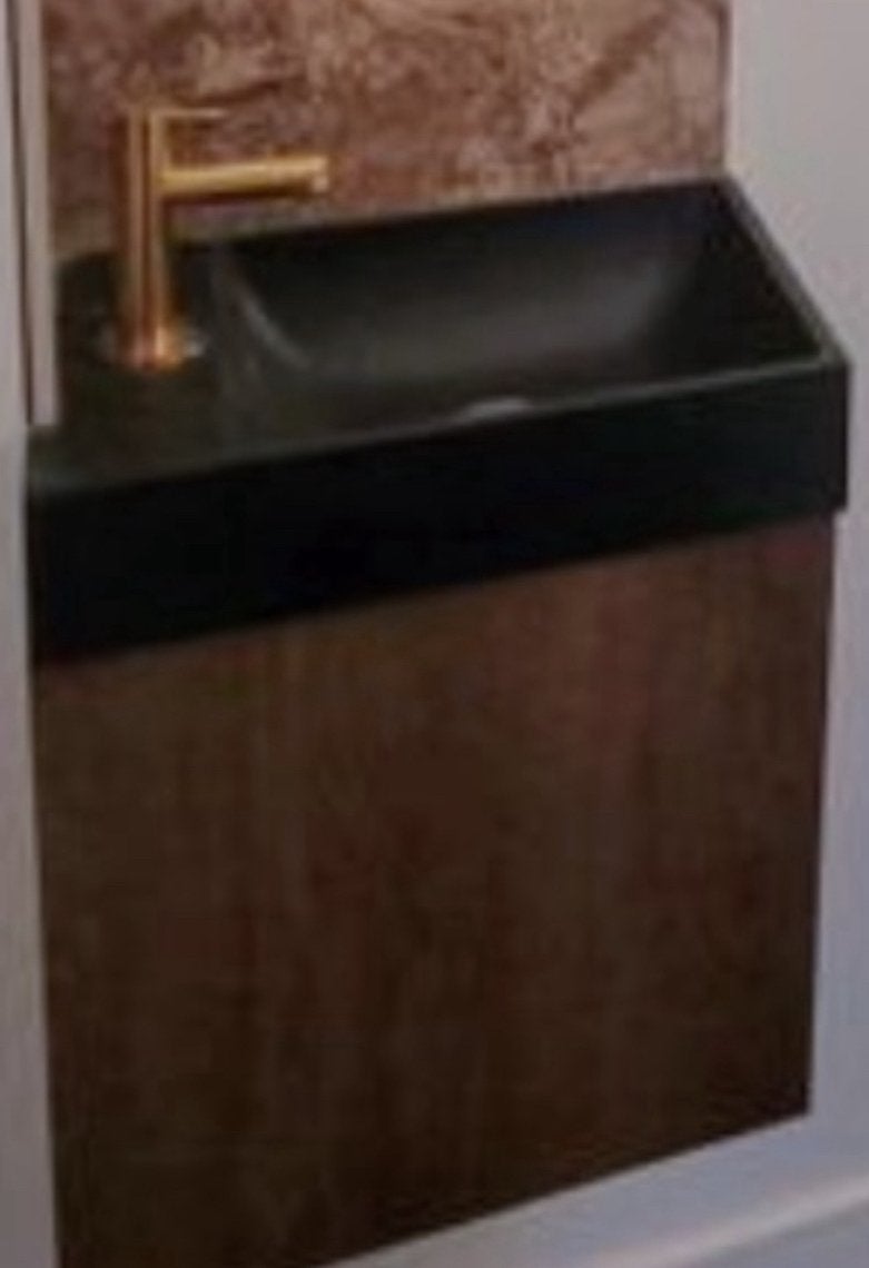 Toiletmeubelkast met waskom en kraan, Doe-het-zelf en Bouw, Sanitair, Ophalen, Zo goed als nieuw