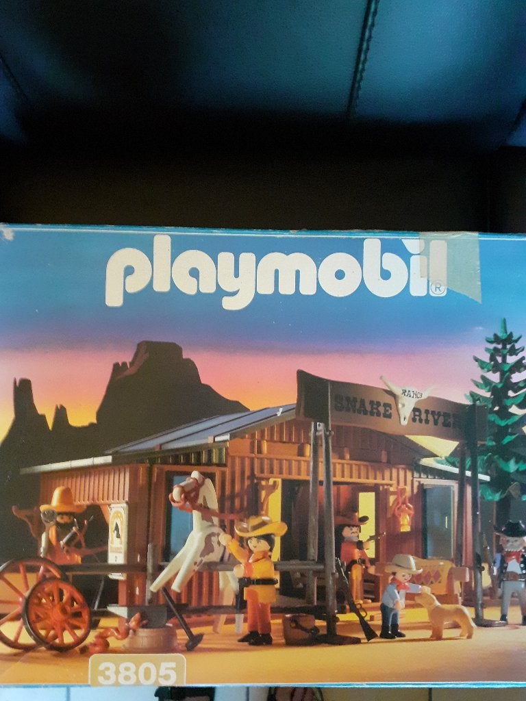 PLAYMOBIL 3805 WESTERN SNAKE RIVER FAB 1996, Ophalen, Gebruikt