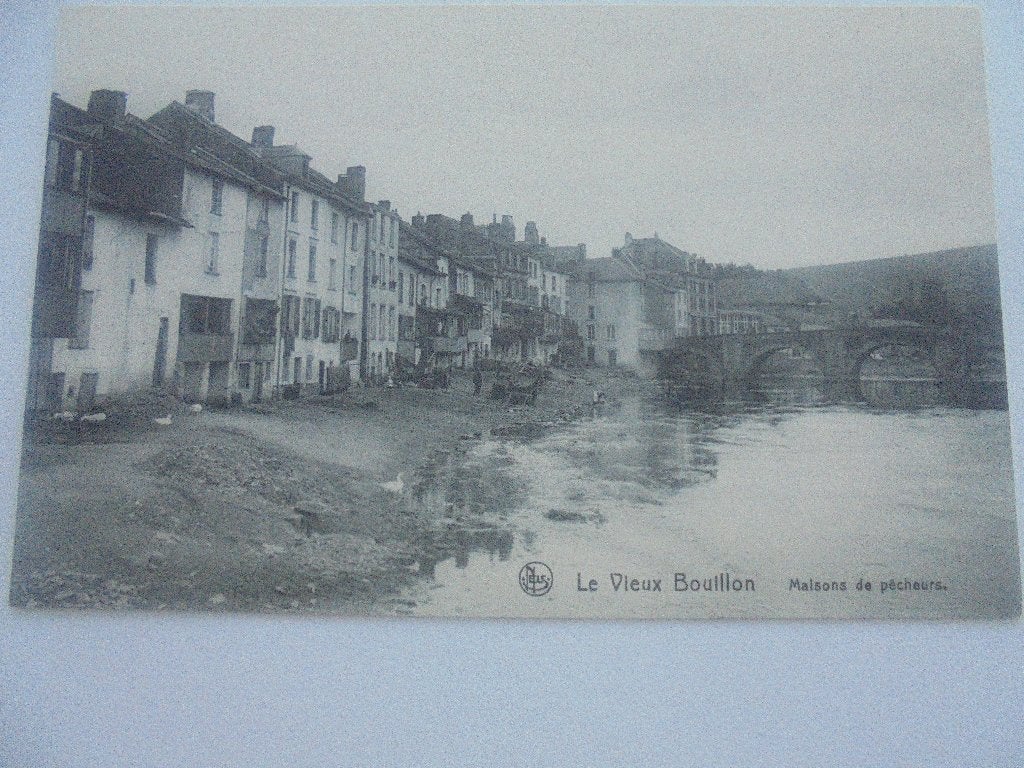 le vieux bouillon - maisons de pecheurs, Verzamelen, Ophalen of Verzenden, 1920 tot 1940, Ongelopen, Luxemburg