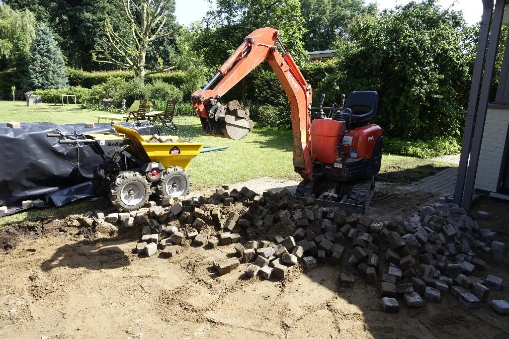 Kubota U10-3, Ophalen, Graafmachine