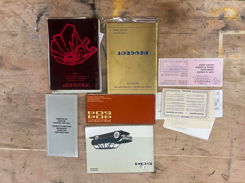 Livrets peugeot 504, Enlèvement ou Envoi