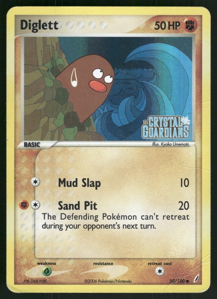 Diglett 50/100 - Crystal Guardians (Reverse Holo) Good), Verzenden, Gebruikt