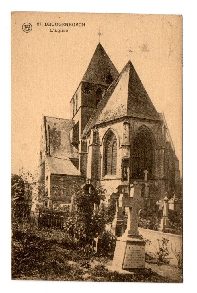 Drogenbos - L'eglise, Verzamelen, Ophalen of Verzenden, 1920 tot 1940, Gelopen, Brussel (Gewest)