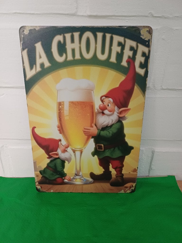 Reclameborden brouwerij bier Chouffe, Verzamelen, Merken en Reclamevoorwerpen, Verzenden