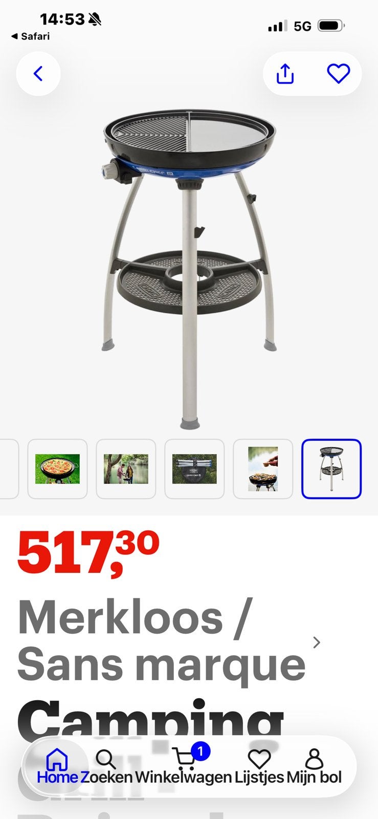 Cadac Carri Chef, Caravans en Kamperen, Kampeeraccessoires, Ophalen, Zo goed als nieuw