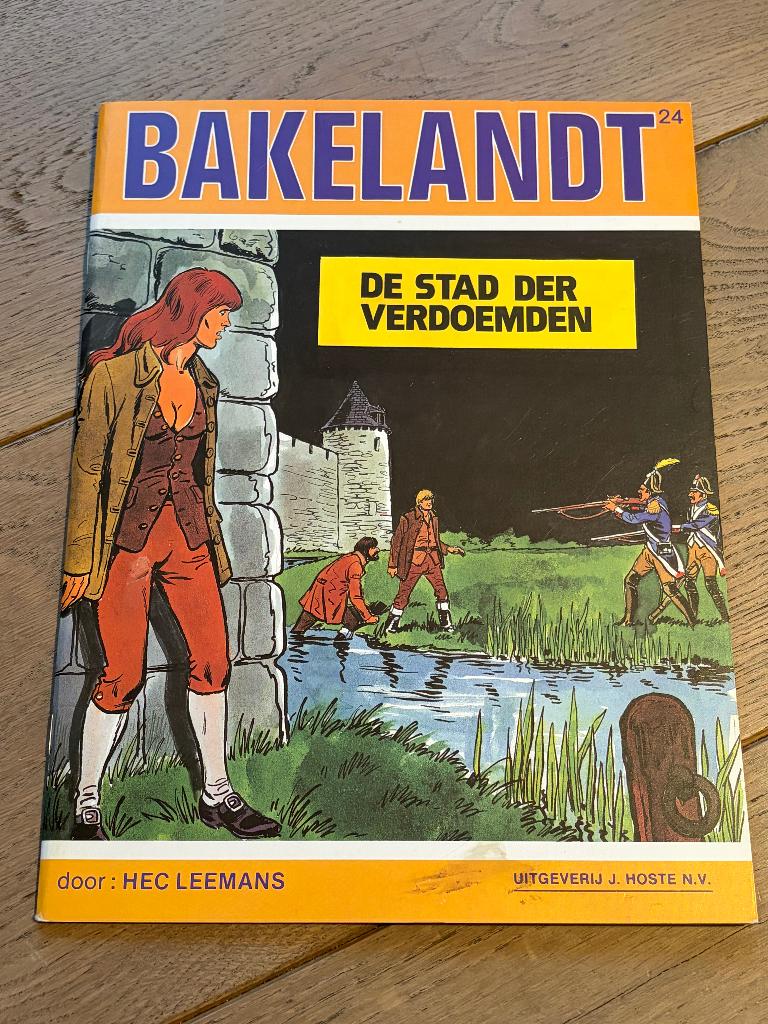 Bakelandt - 24 - De stad der verdoemden, Une BD, Enlèvement ou Envoi, Utilisé, Hec Leemans