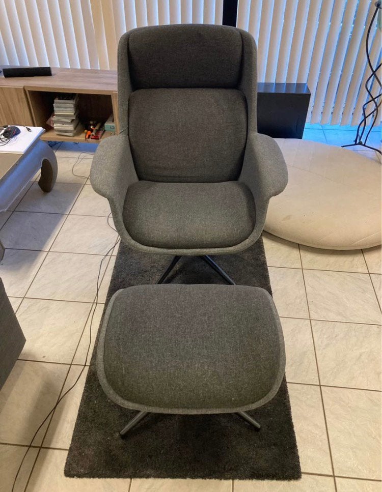 Fauteuil pivotant, Ophalen, Zo goed als nieuw, Stof