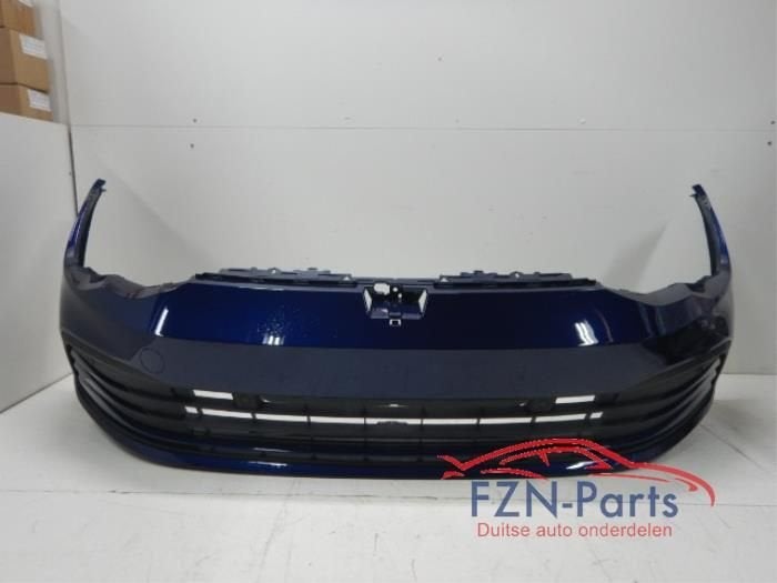 VW Golf 8 5H Voorbumper LC5B 4PDC Blauw, Ophalen of Verzenden, Gebruikt, Voor, Bumper