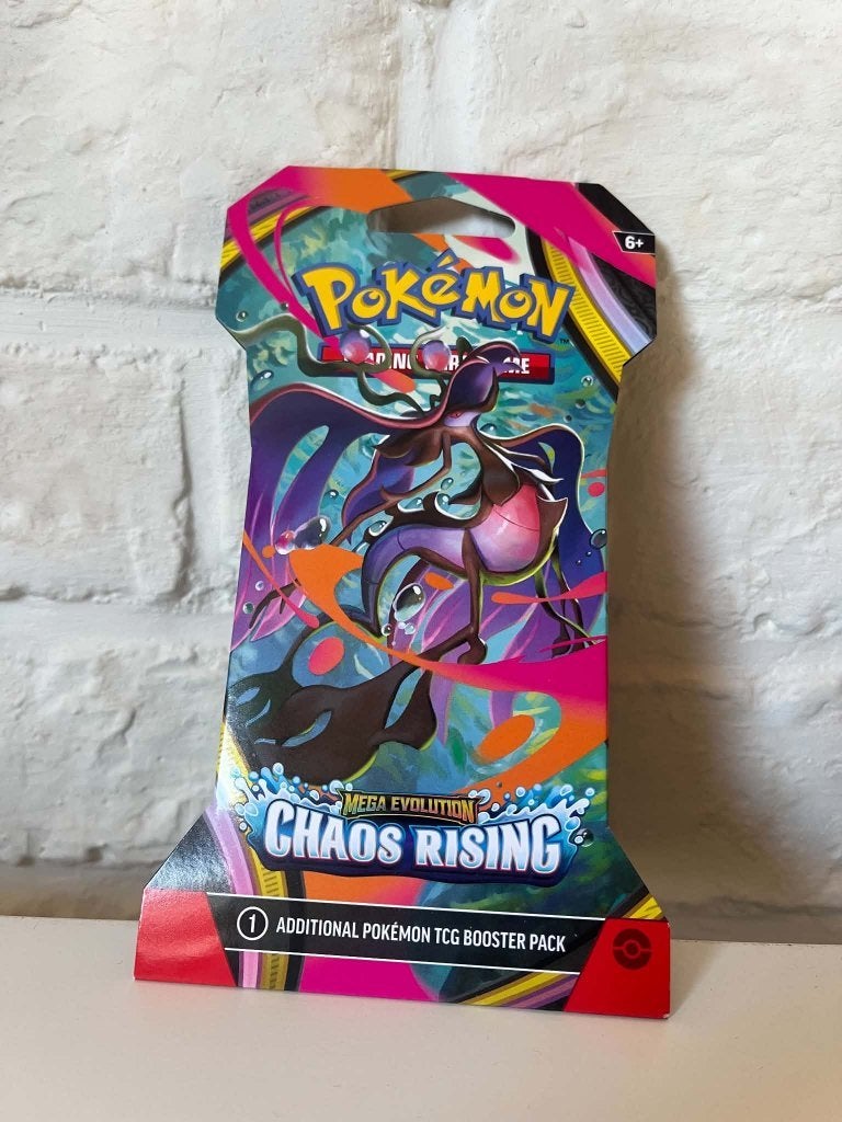 Pokémon Mega Evolution Chaos Rising Sleeved Booster, Ophalen of Verzenden, Nieuw, Booster, Foil