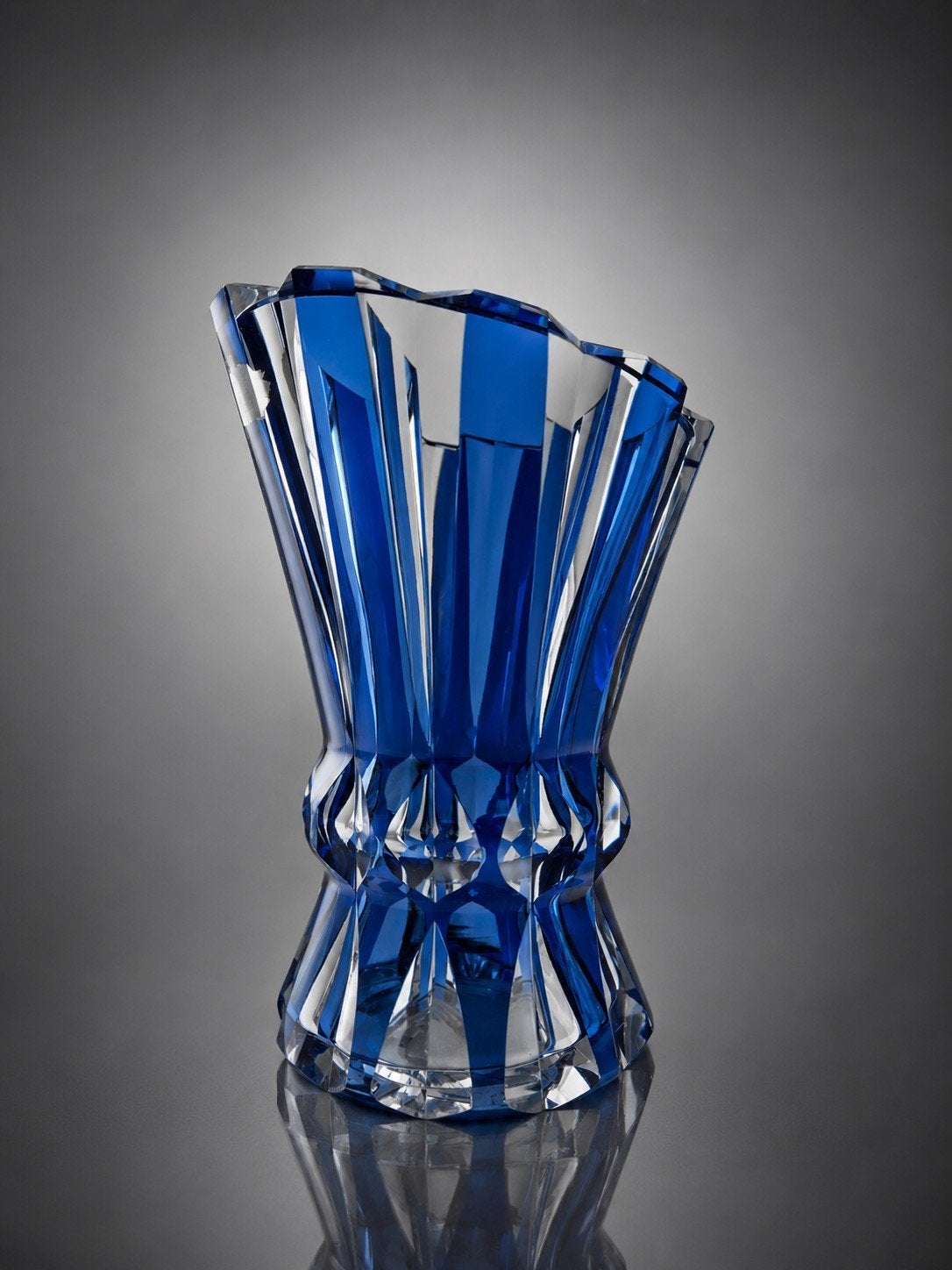 Val Saint Lambert P.U. Cristal Bleu Cobalt Charles Graffart, Enlèvement ou Envoi