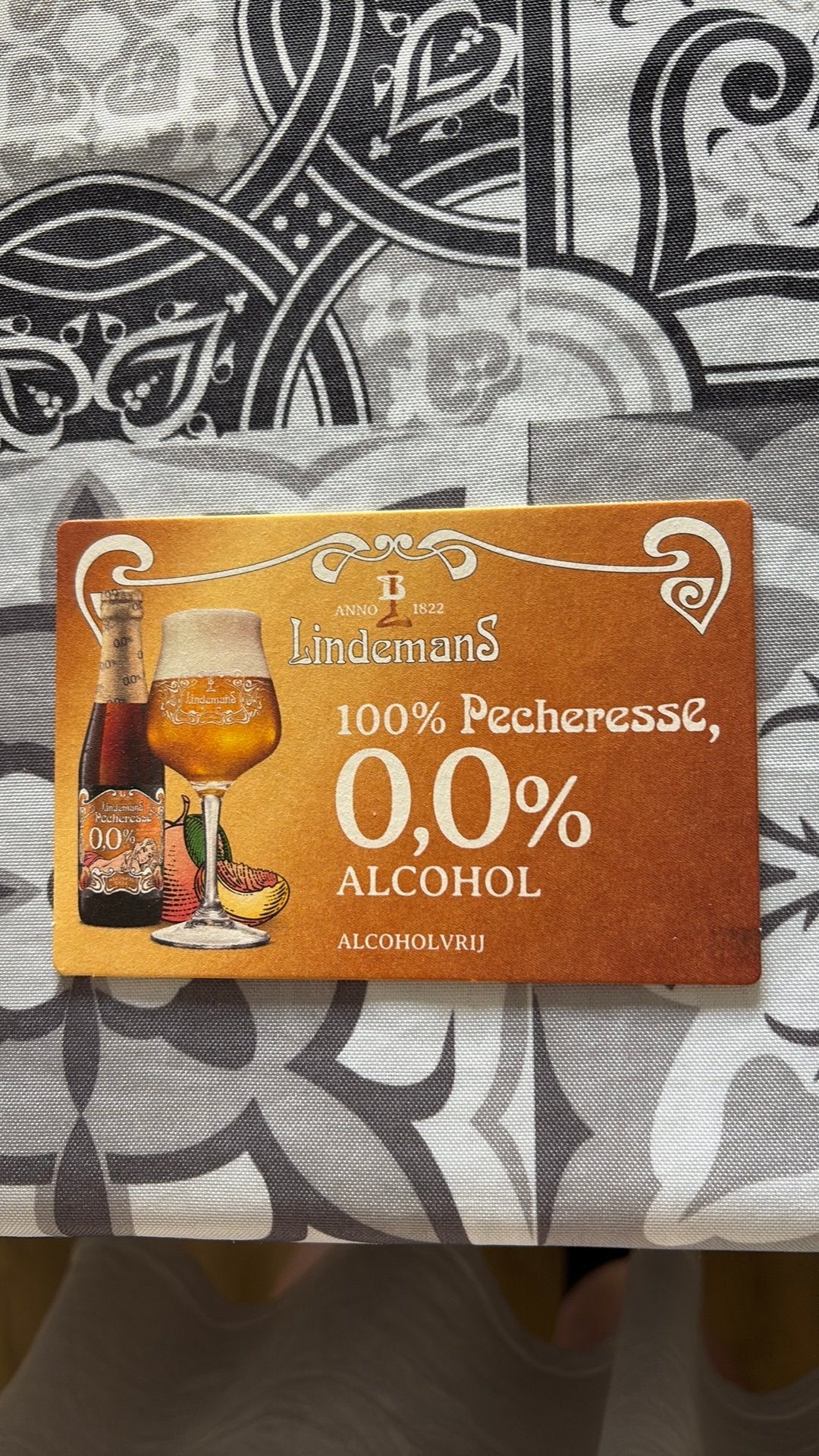 Bierviltje Lindemans, Verzamelen, Ophalen of Verzenden, Nieuw, Viltje(s)