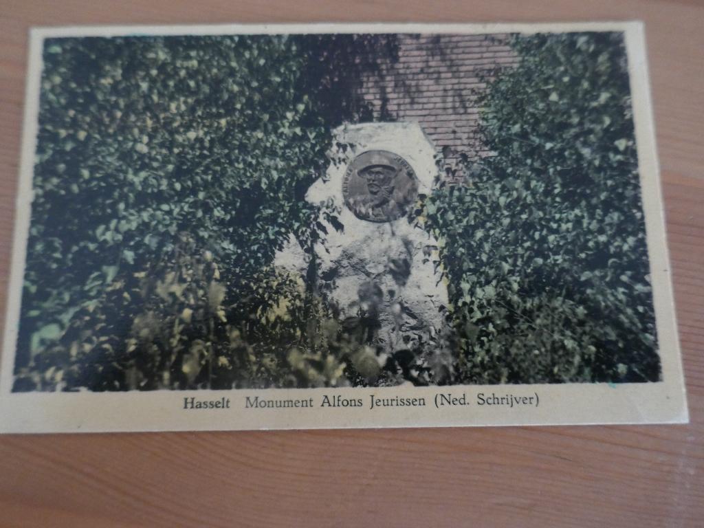 hasselt monument alfons jeurissen, Verzamelen, Postkaarten | België, Verzenden, Ongelopen, Limburg