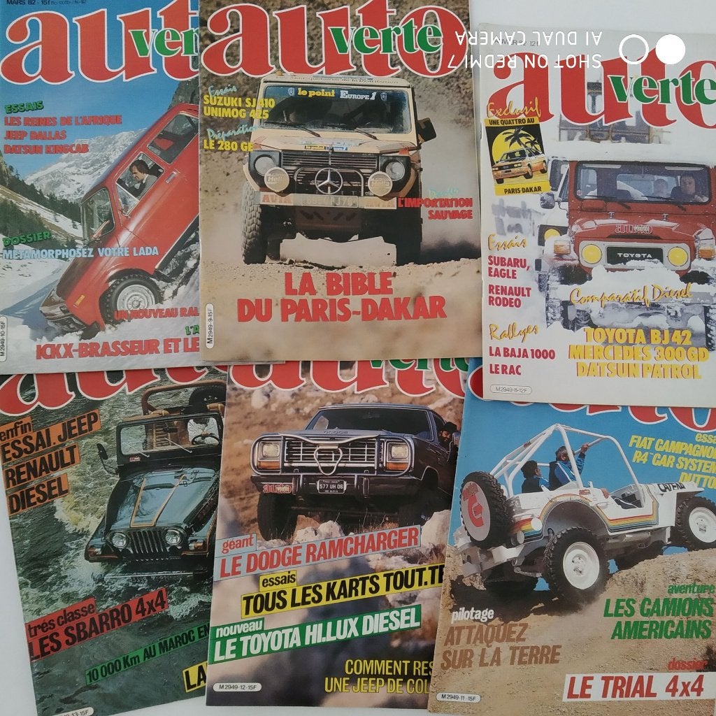 AUTO VERTE lot de 6 01-06/1982, Enlèvement ou Envoi, Comme neuf, Sports et Loisirs