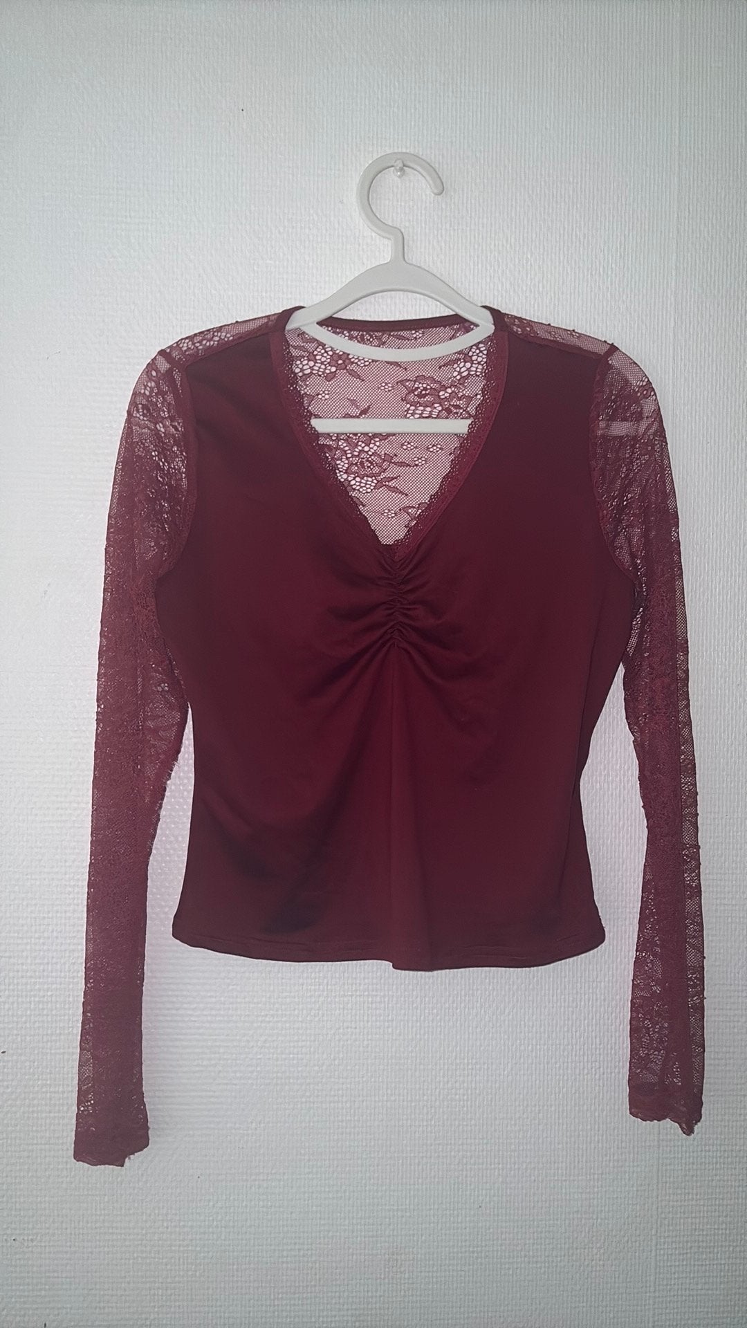 Topje, Vêtements | Femmes, Tops, Rouge, Taille 38/40 (M), Comme neuf, Manches longues