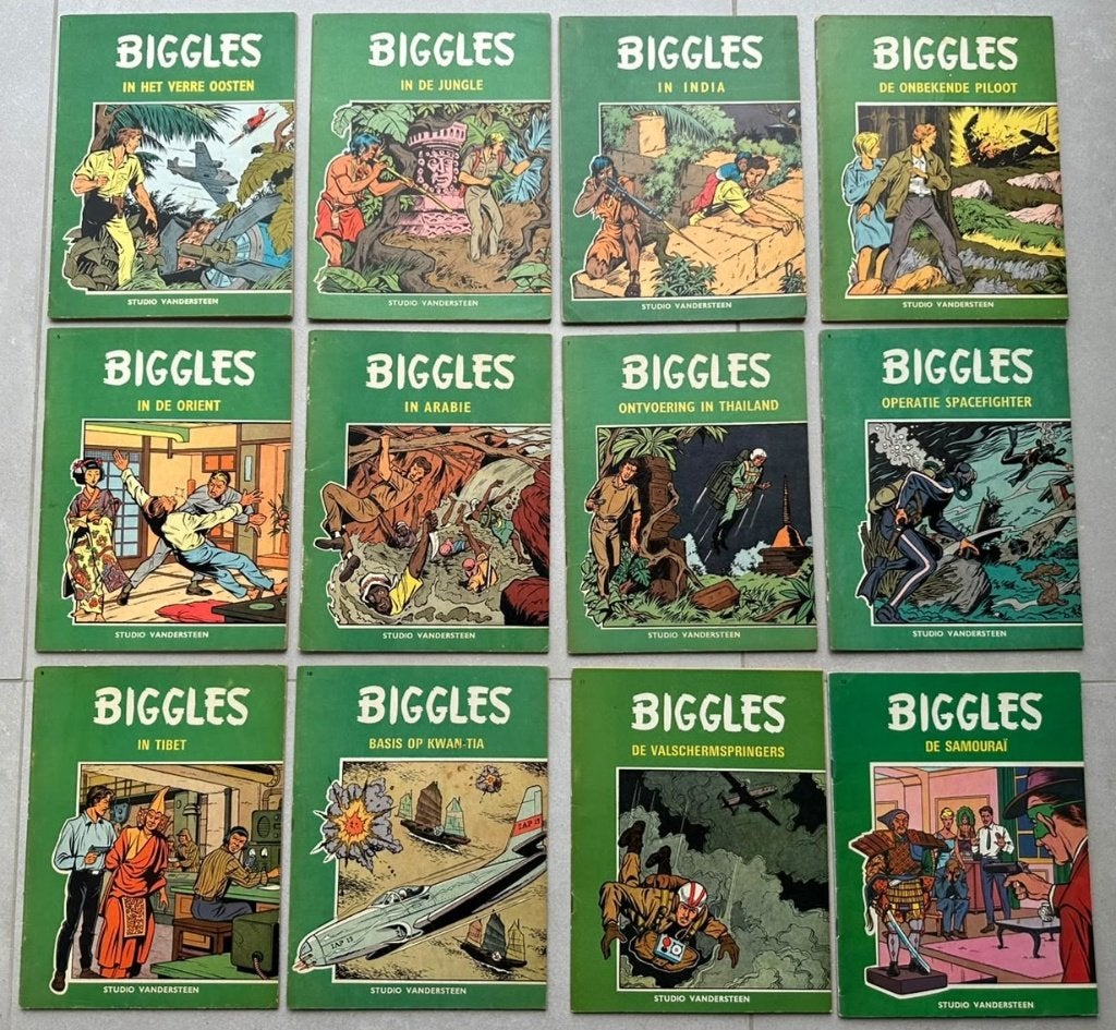 Biggles - Volledige reeks in zeer goede staat - Eerste druk, Ophalen of Verzenden, Zo goed als nieuw, Willy Vandersteen, Complete serie of reeks