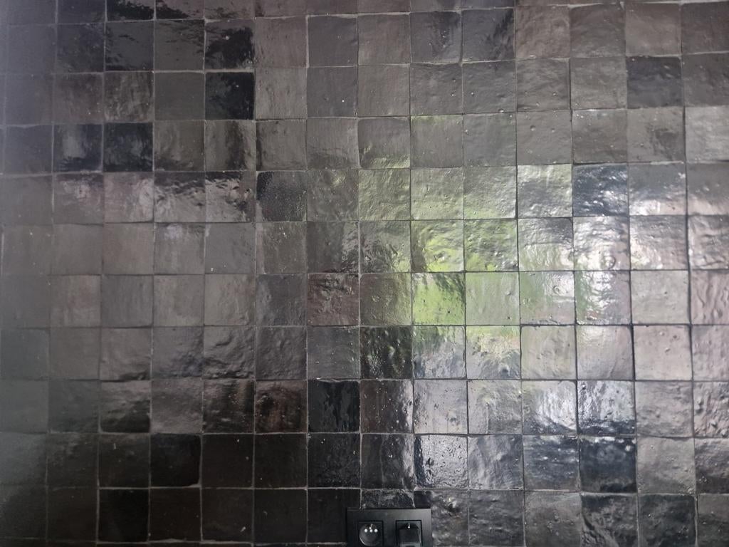 Zelliges, echte marokkaanse tegeltjes, zwart, Doe-het-zelf en Bouw, Ophalen