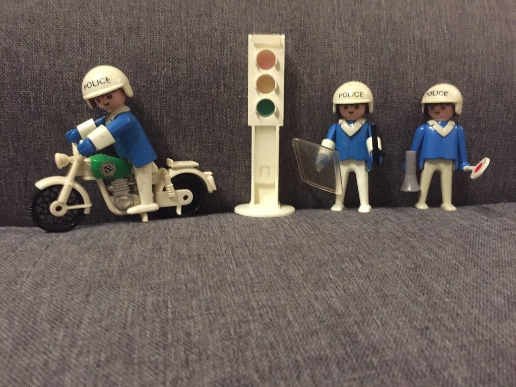 Playmobil vintage Politie set, Ophalen of Verzenden, Zo goed als nieuw, Complete set, Figuren