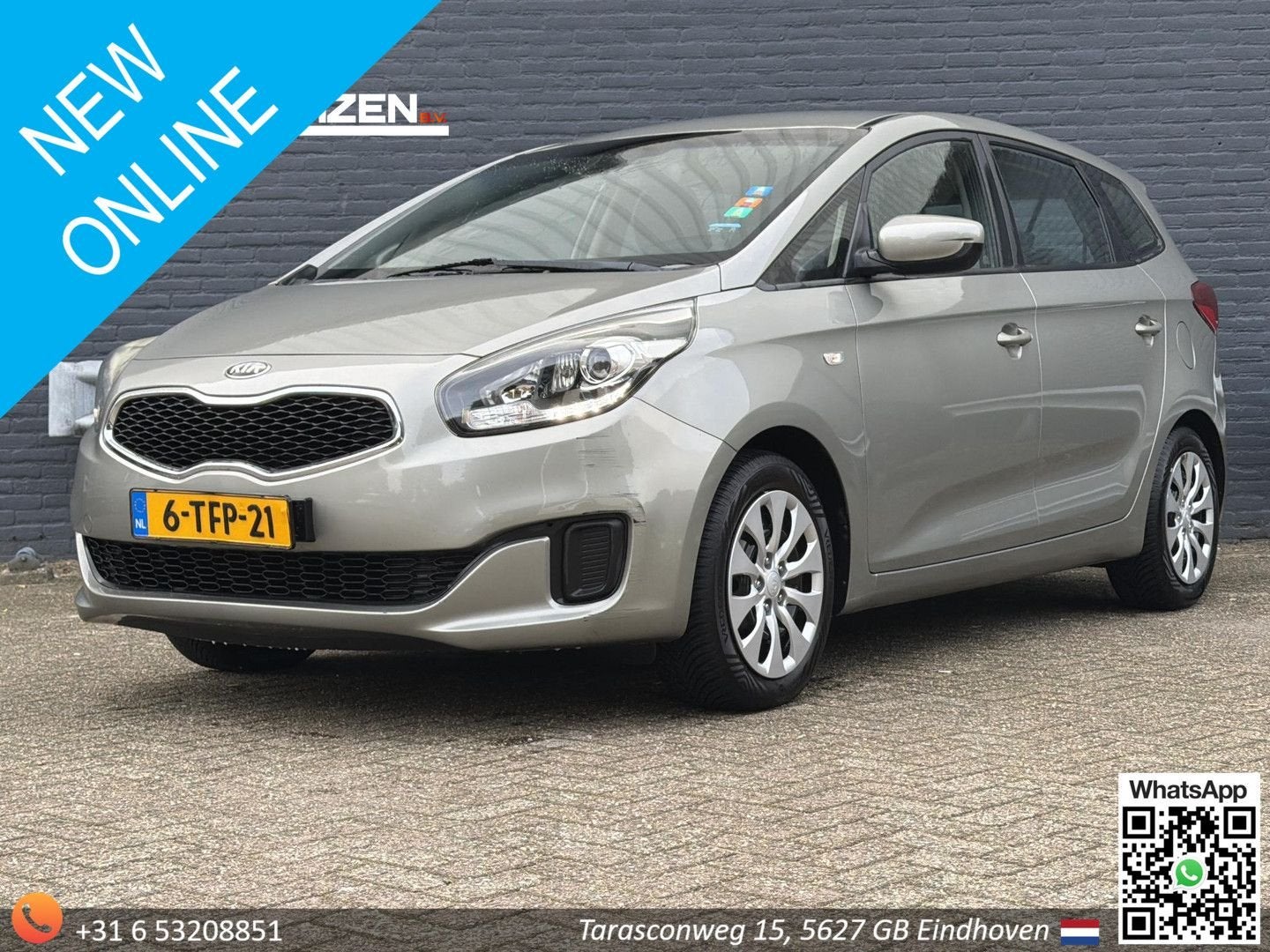 Kia Carens 1.6 GDi First Edition | Camera | Cruise | Climate, Autos, Argent ou Gris, Entreprise, 149 g/km, Boîte manuelle
