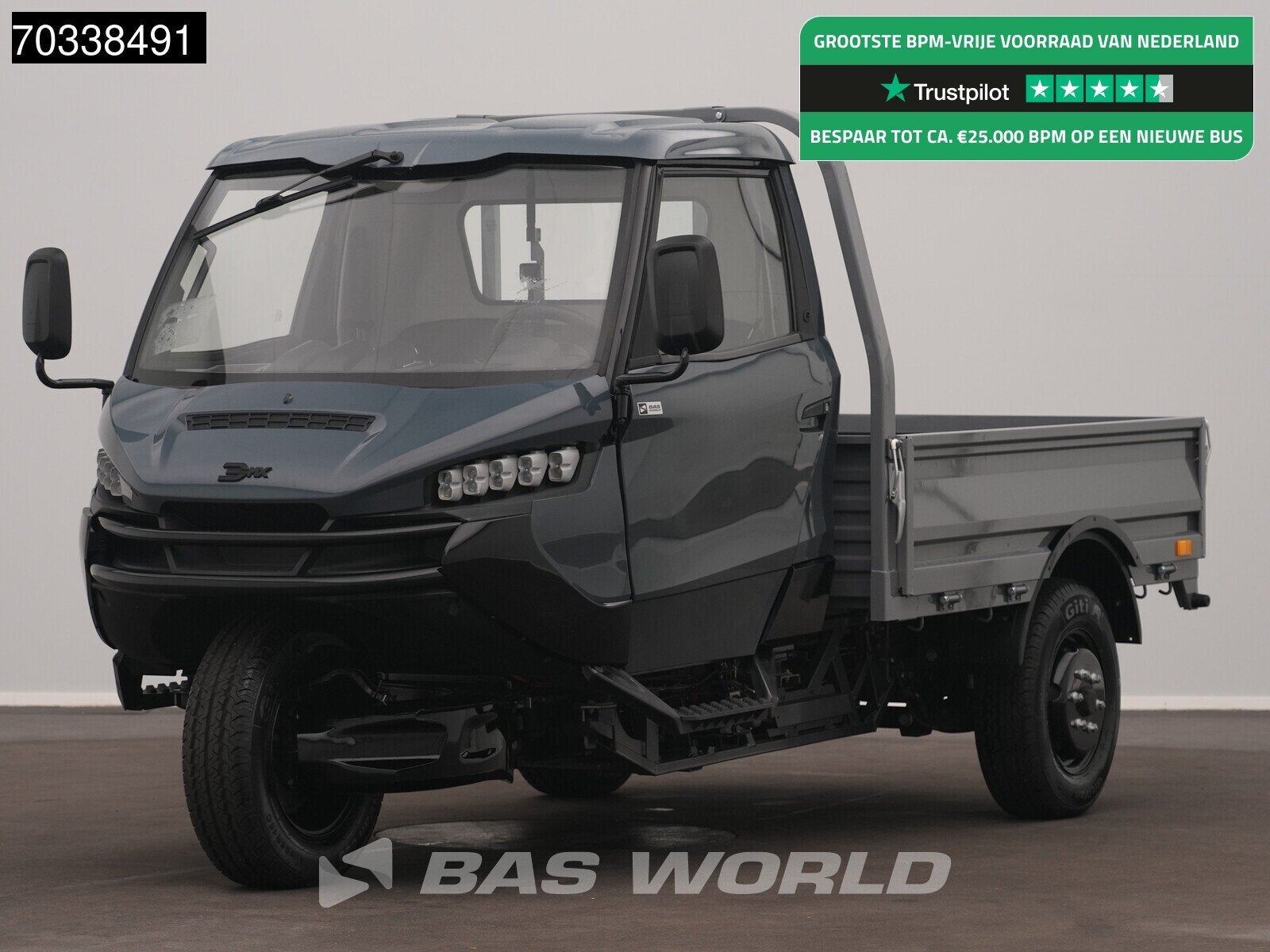 3MX E-li20 Elektrisch 155KM Actieradius Driewieler Pick up A, Autos, Achat, Entreprise, 3 places, 1252 kg