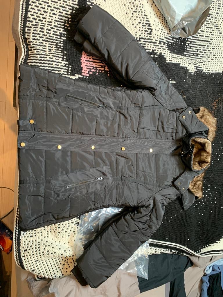 Splinternieuw winterjas, Ophalen of Verzenden, Nieuw, Maat 42/44 (L), Zwart