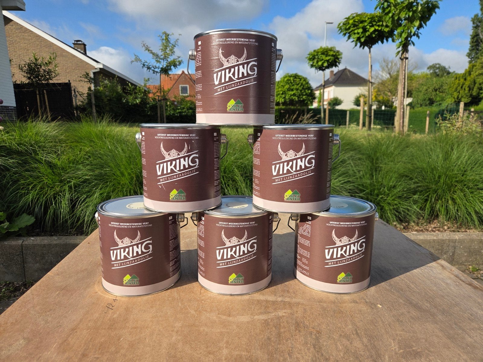 Hout verf crèmewit Nieuw!!, Doe-het-zelf en Bouw, Verf, Beits en Lak, Ophalen, Verf